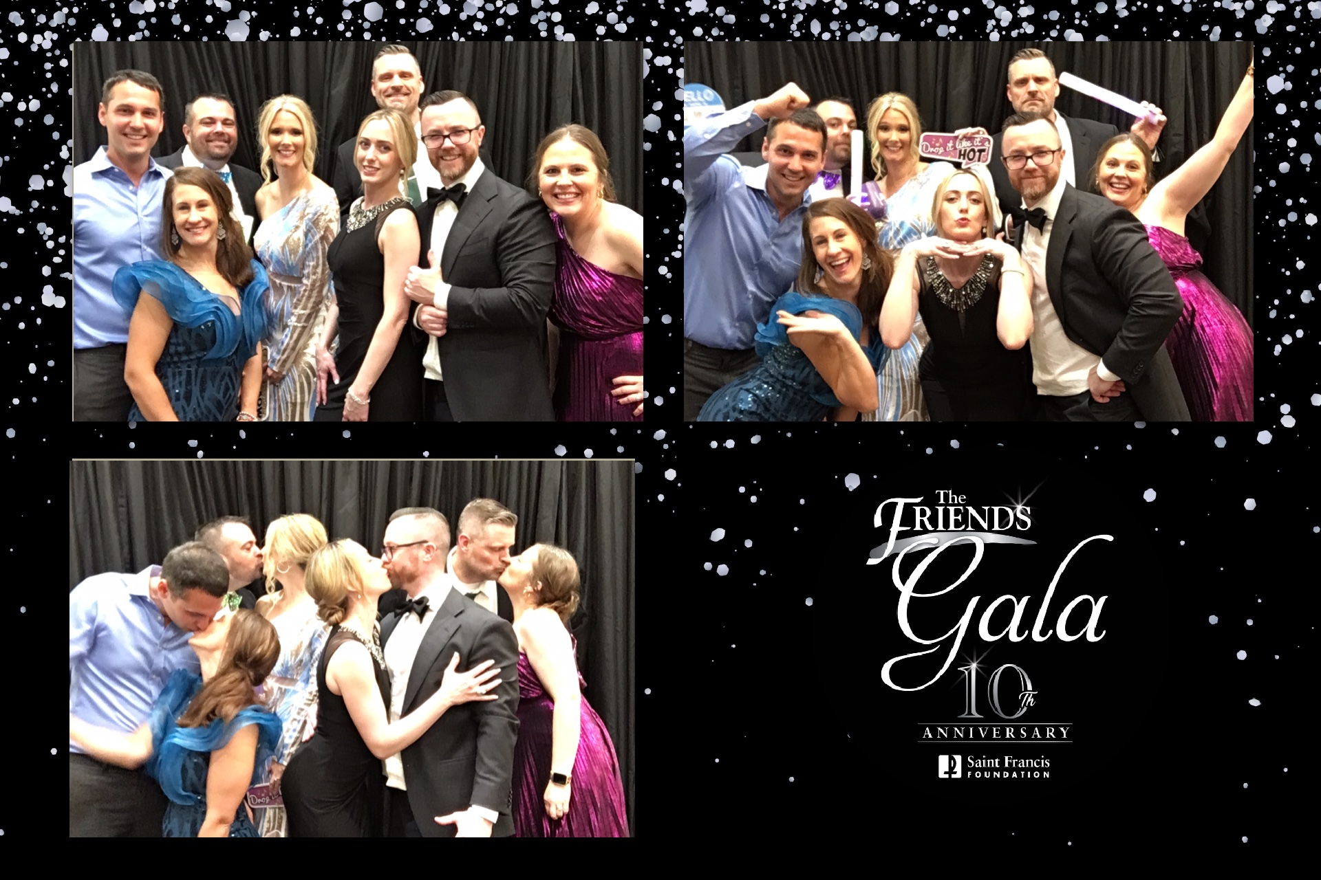 The Friends Gala 10th Anniversary photo booth strip