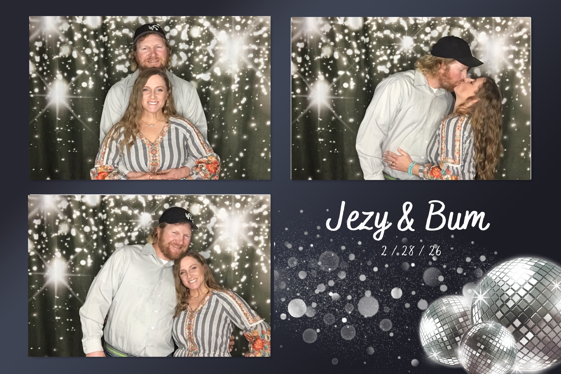 Jezy and Bum's wedding photo booth strip